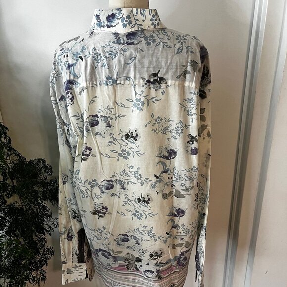 Jimi Hendrix "The Purple Label" Rock & Roll Religion Floral Embroidered  Button- - Picture 5 of 8